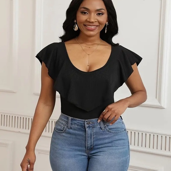 V neck body suit - Picture 8 of 8